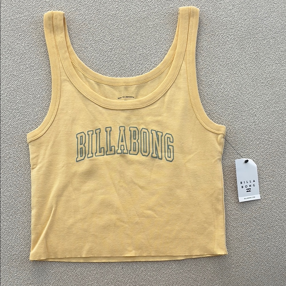 Billabong Women's Yellow Tank Top